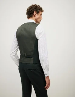 Textured Tailored Vest