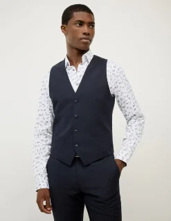 Textured Tailored Vest