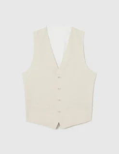 Textured Tailored Vest