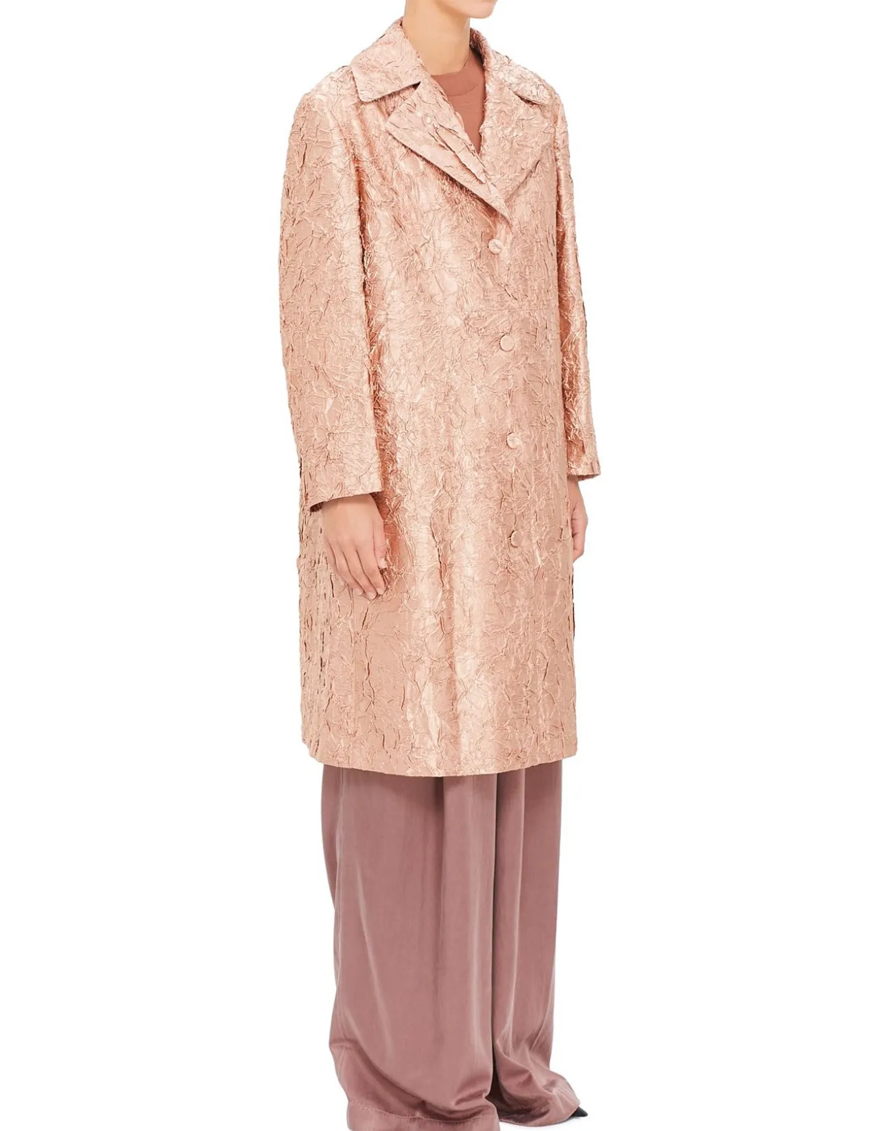 Textured A-Line Coat