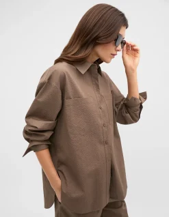 TEXTURED COTTON SHIRT