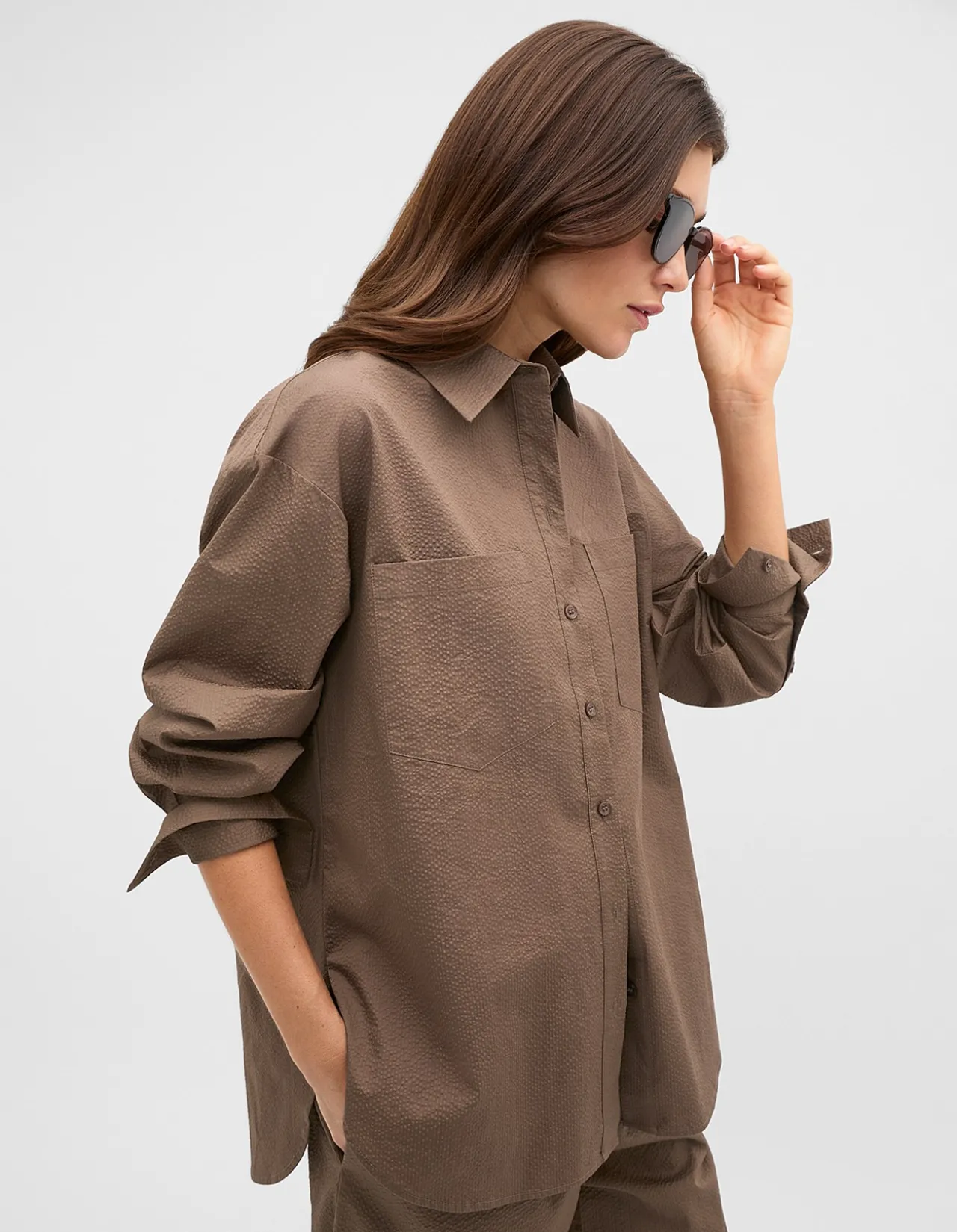 TEXTURED COTTON SHIRT