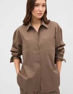 TEXTURED COTTON SHIRT