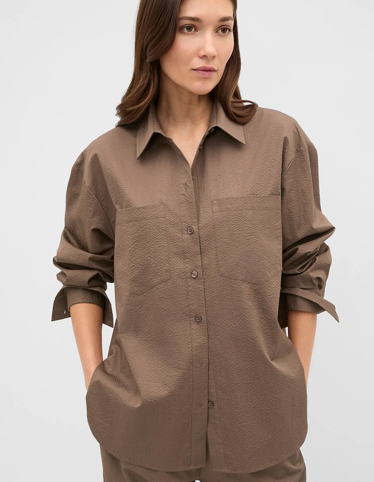 TEXTURED COTTON SHIRT
