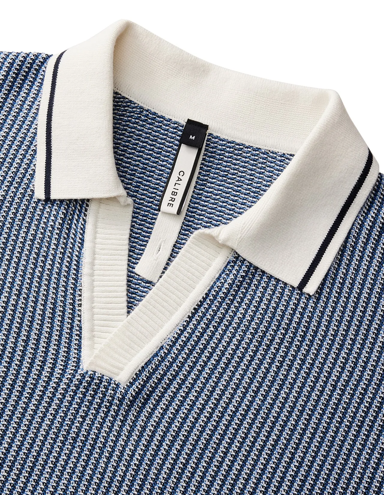 TEXTURED STITCH KNIT POLO