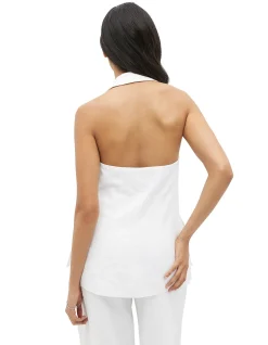 TEXTURED UTILITY HALTER VEST