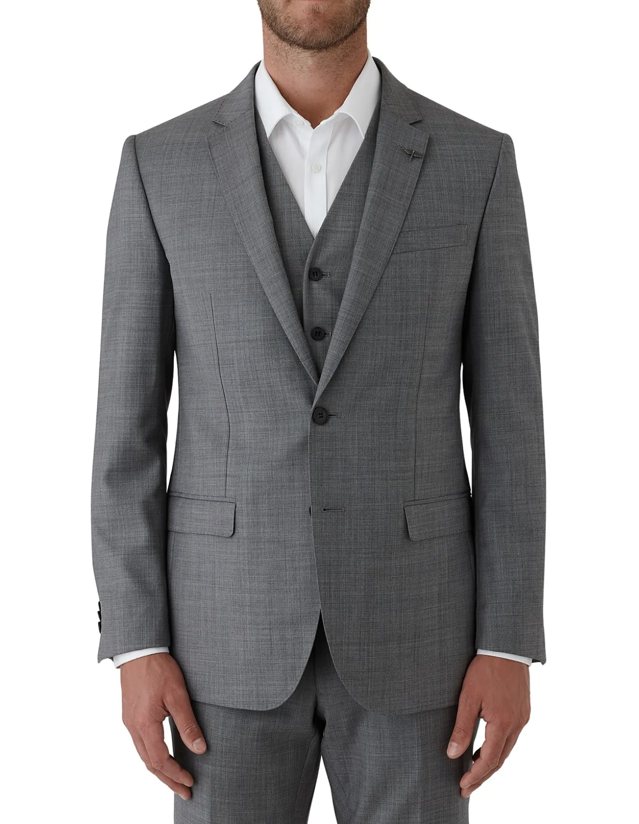 TEXTURED WEAVE SUIT JACKET