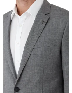 TEXTURED WEAVE SUIT JACKET