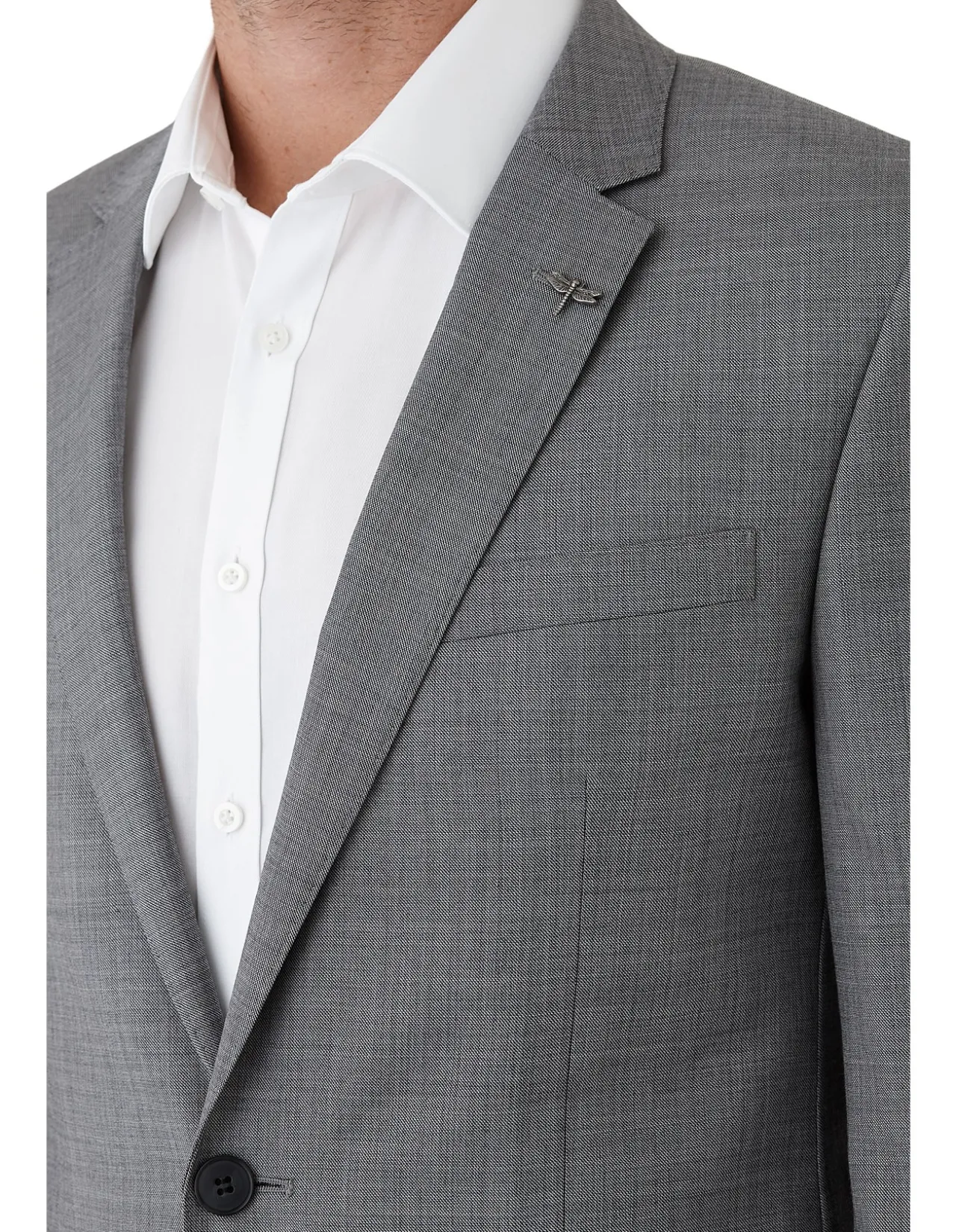 TEXTURED WEAVE SUIT JACKET