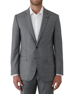 TEXTURED WEAVE SUIT JACKET