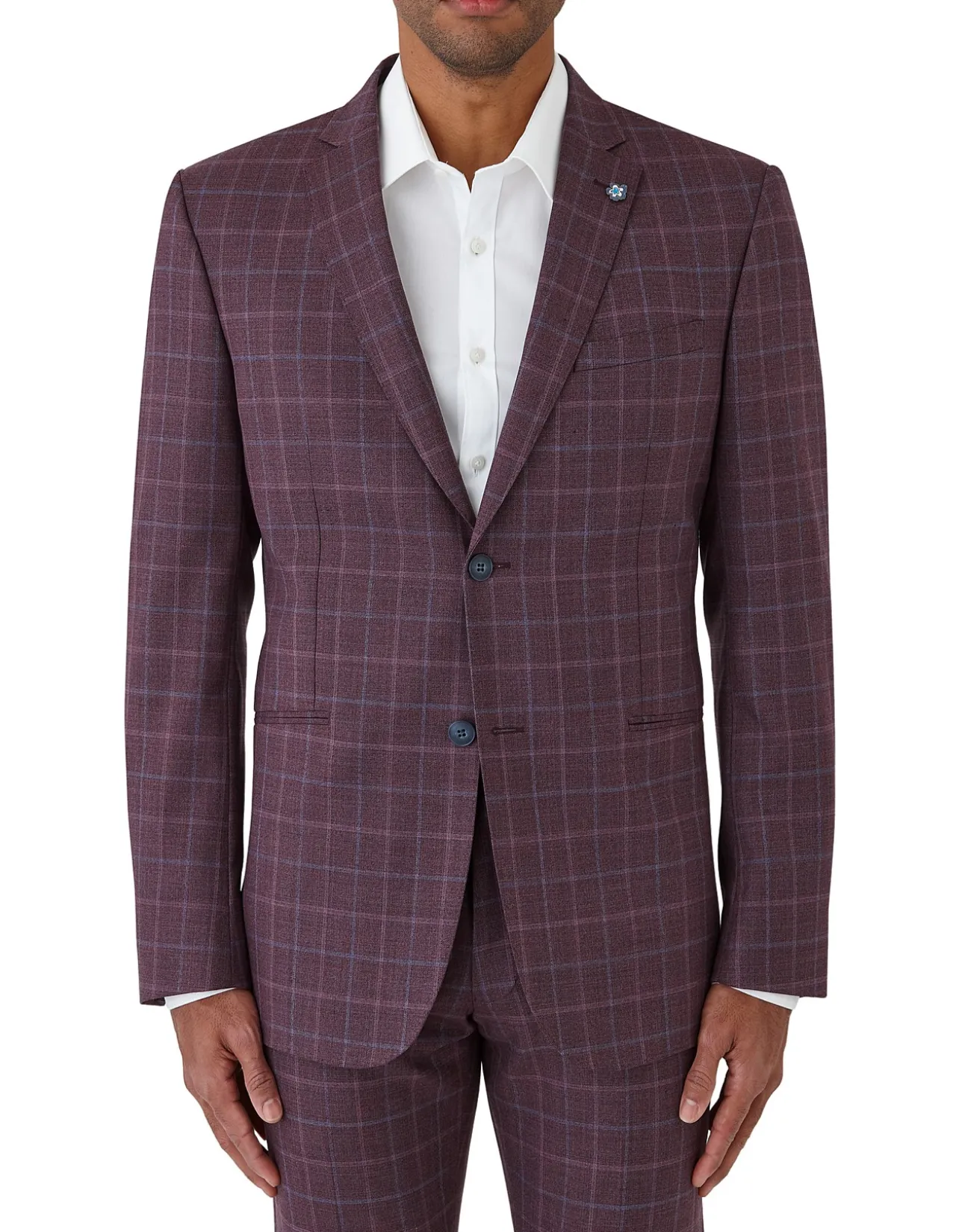 Textured Window Check Jacket