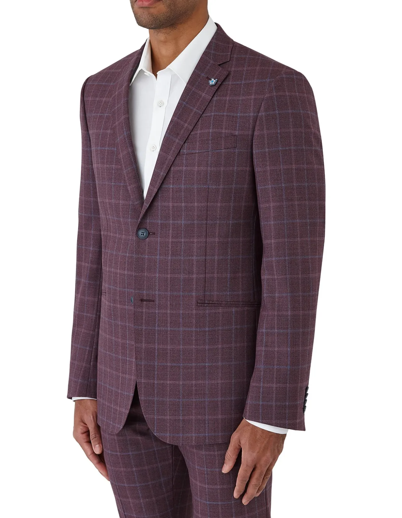 Textured Window Check Jacket