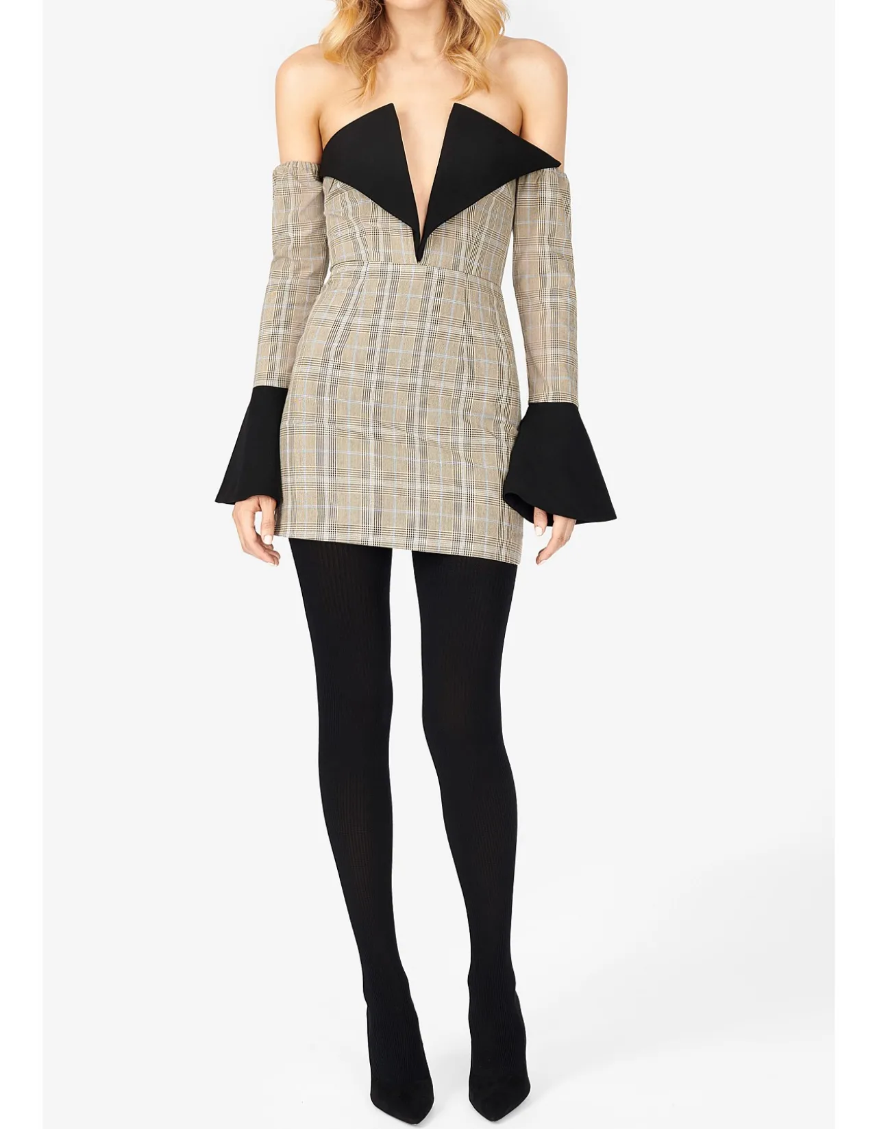 Texture Rib Opaque Winter Knit Tights