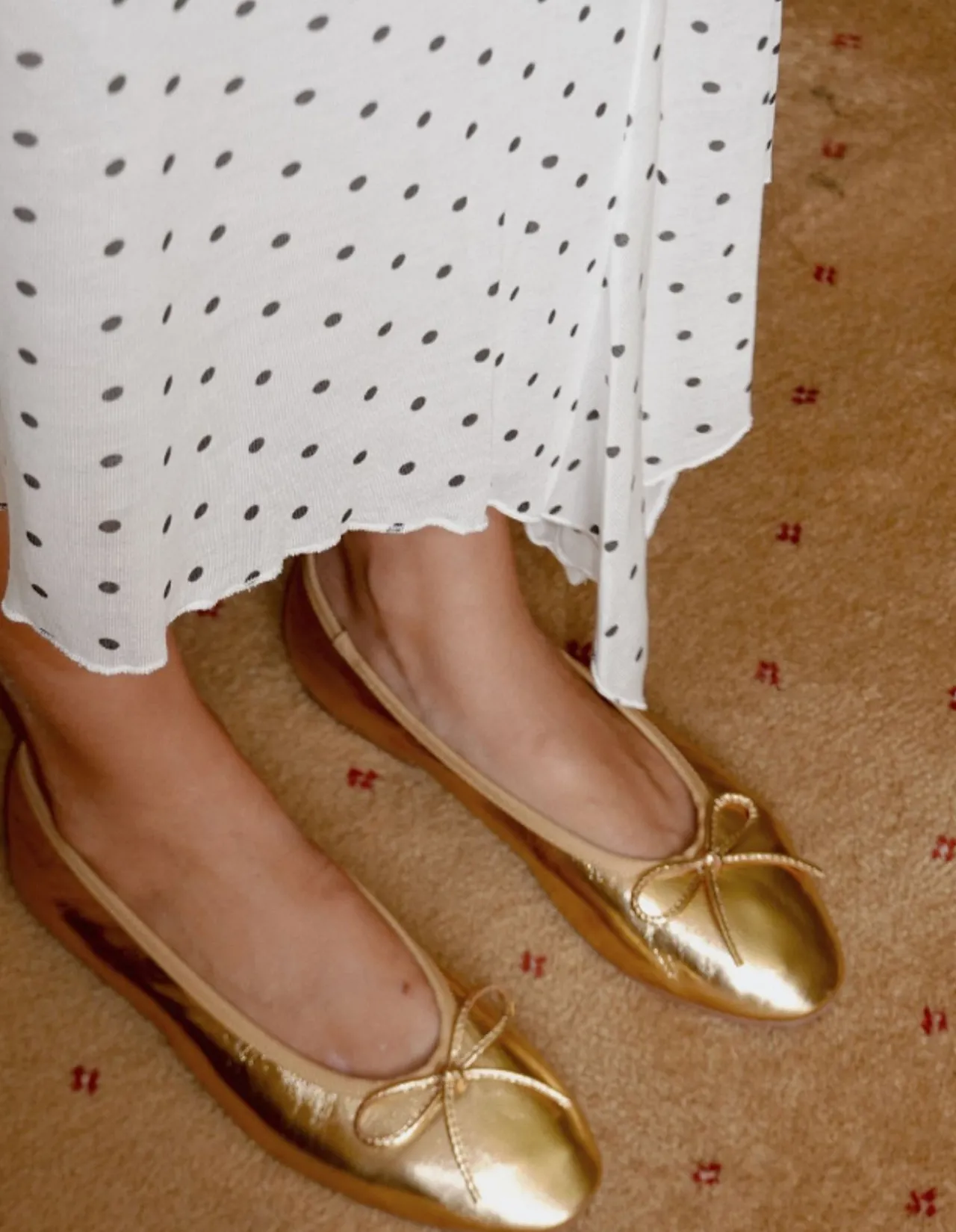 THE LILY GOLD BALLET FLAT