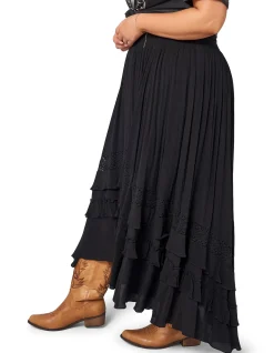 THE POETIC GYPSY - FRONTIER MAXI SKIRT
