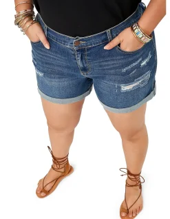 THE POETIC GYPSY - LORILI DISTRESSED DENIM SHORT