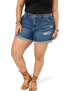 THE POETIC GYPSY - LORILI DISTRESSED DENIM SHORT