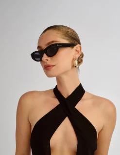 THE SOFIA BLACK CAT-EYE Sunglasses