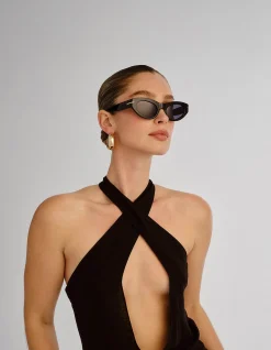 THE SOFIA BLACK CAT-EYE Sunglasses