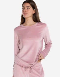 Thea Velour Long Lounge Set