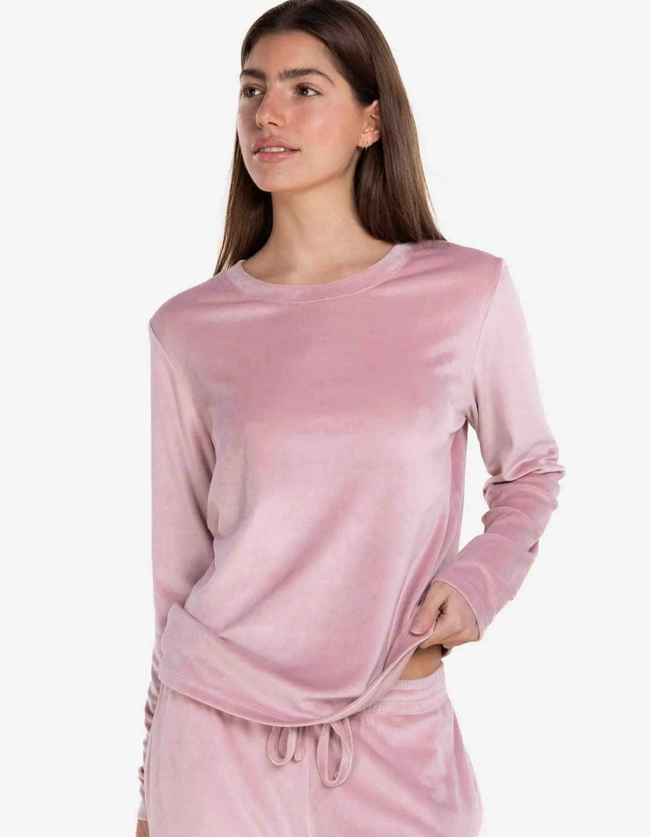 Thea Velour Long Lounge Set