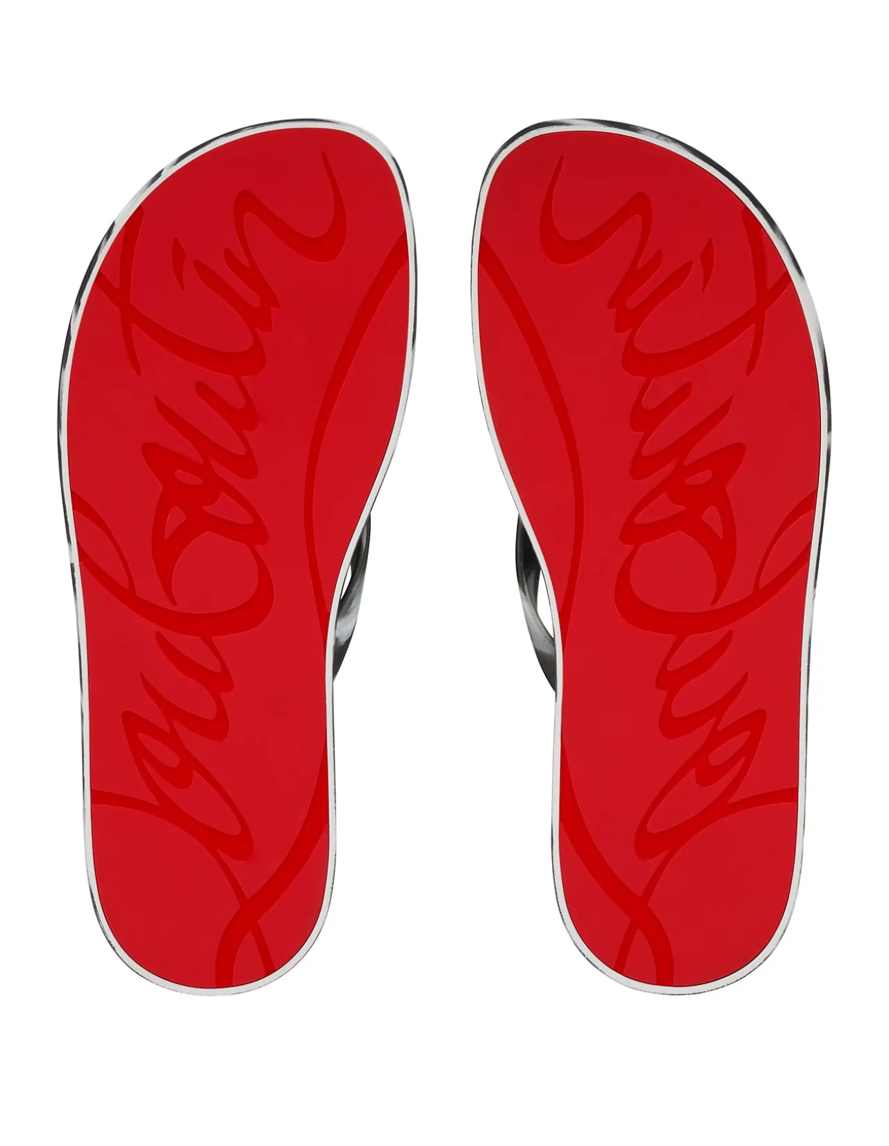 THE CHRISTIAN LOUBOUTIN SUMMER RUBBER MOISES THONGS