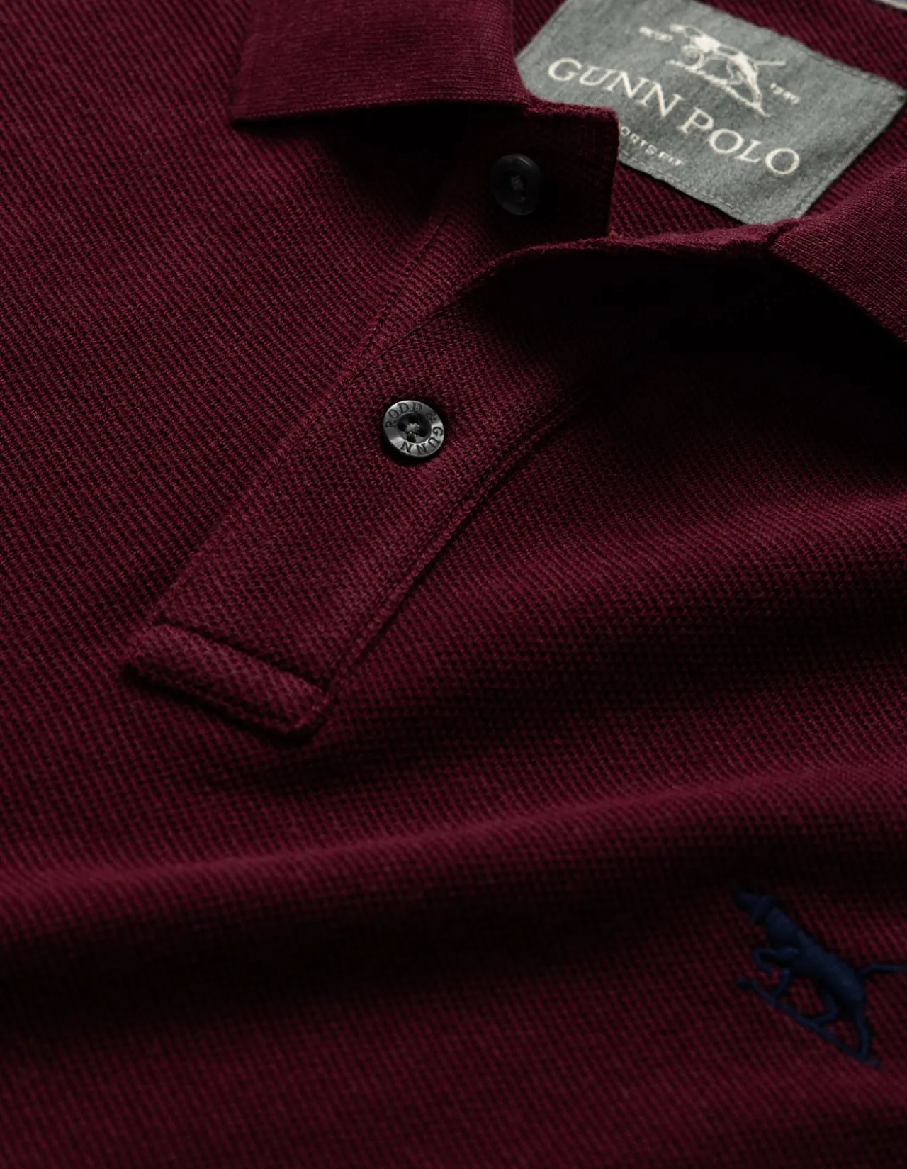 THE GUNN POLO - OXBLOOD
