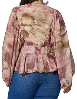 THE POETIC GYPSY-AURA PEPLUM BLOUSE