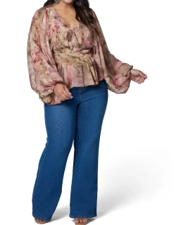 THE POETIC GYPSY-AURA PEPLUM BLOUSE