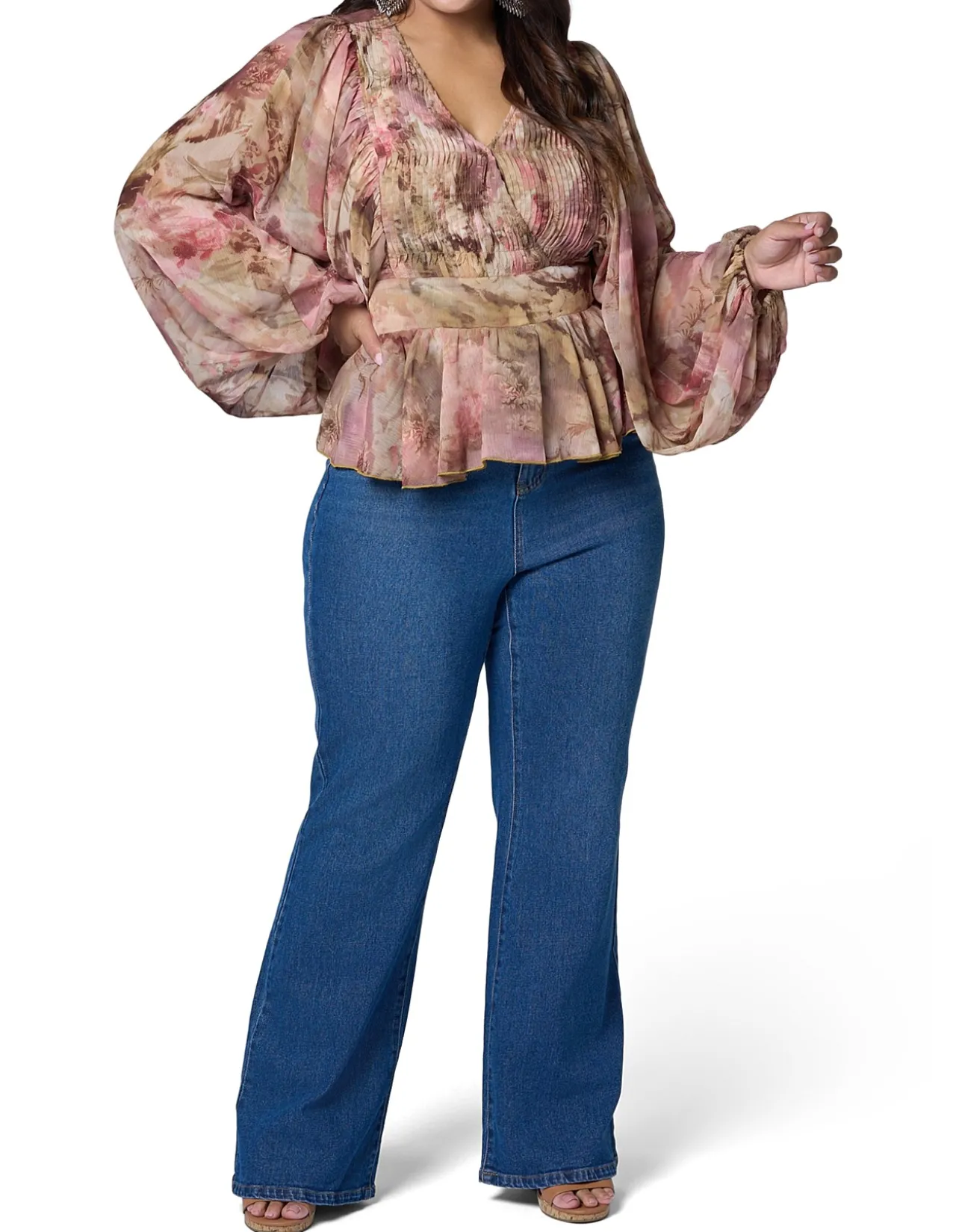 THE POETIC GYPSY-AURA PEPLUM BLOUSE