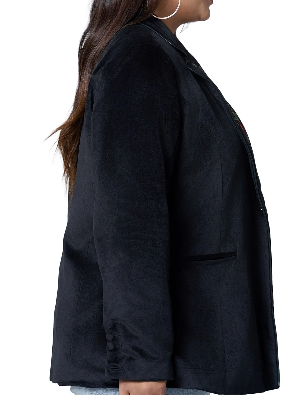 THE POETIC GYPSY-DREAMSCAPE VELVET BLAZER