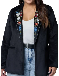 THE POETIC GYPSY-DREAMSCAPE VELVET BLAZER