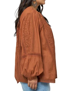 THE POETIC GYPSY - RETROGRADE PEASANT BLOUSE