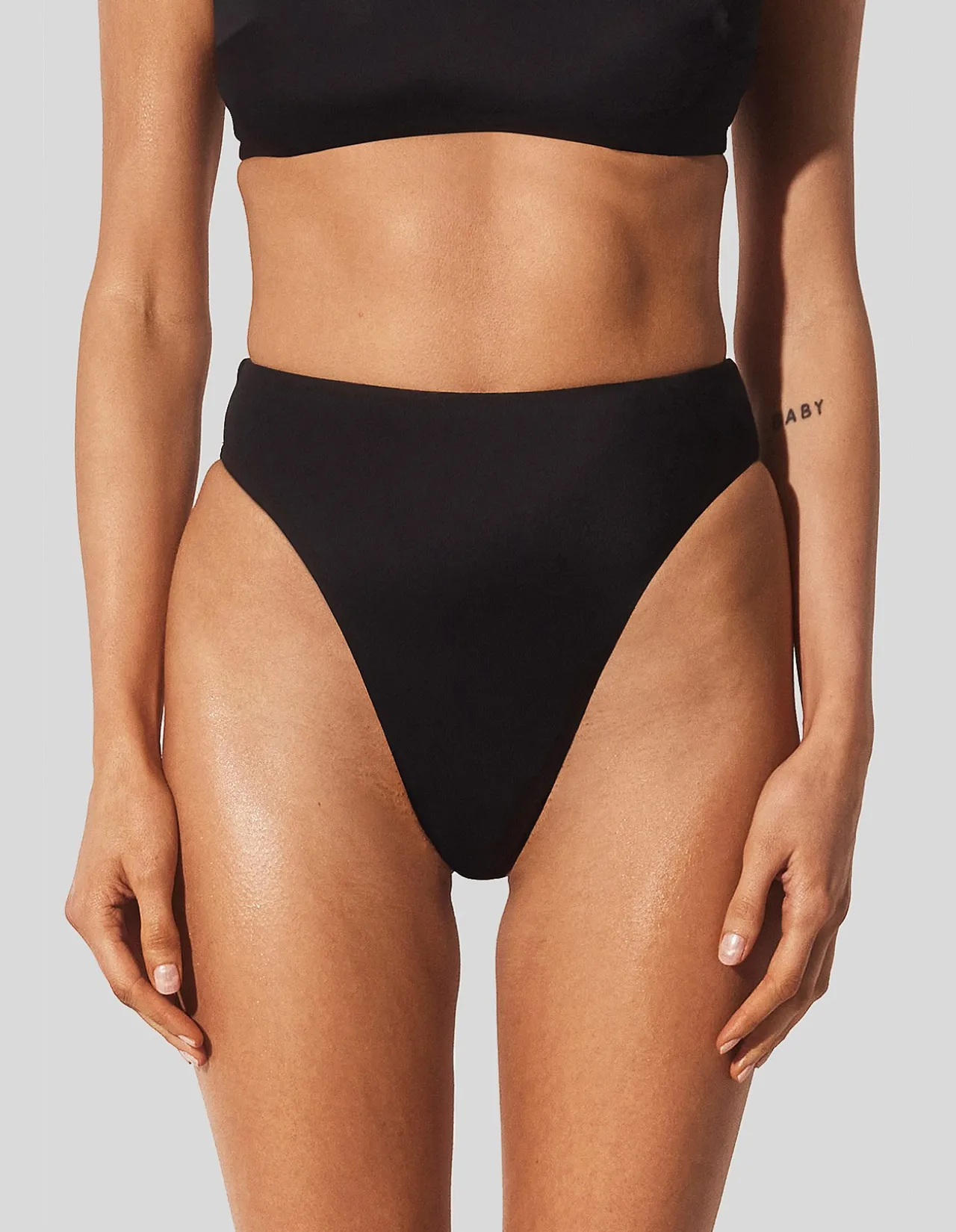 The 90's High Rise High Leg Bikini Bottom