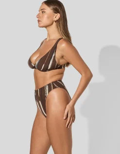 The 90's High Rise High Leg Bikini Bottom