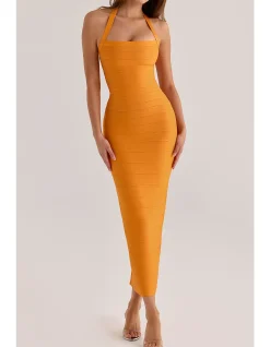 THE SILHOUETTE BANDAGE MAXI DRESS