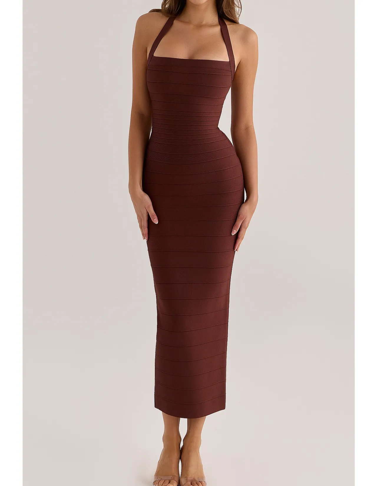 THE SILHOUETTE BANDAGE MAXI DRESS