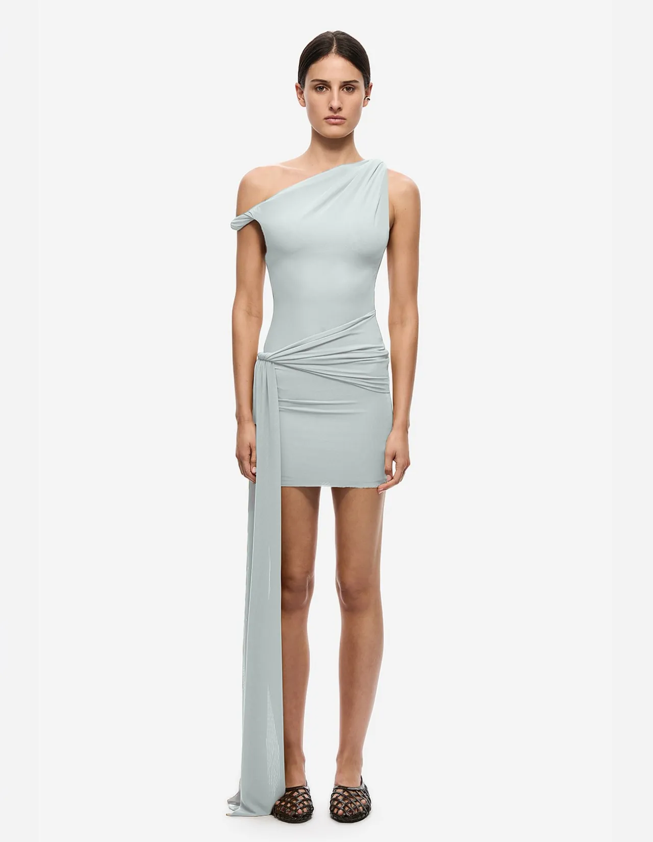 THE SISAL MESH MINI DRESS