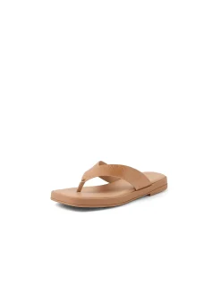 Tiamo Cushioned Leather Thong Sandals