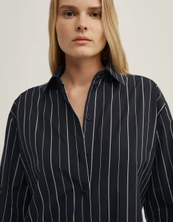Tie Back Pinstripe Shirt