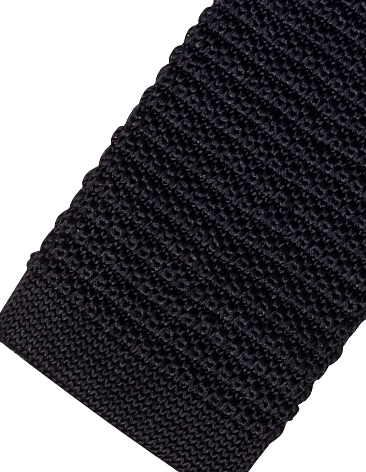 TIE - BLACK KNITTED