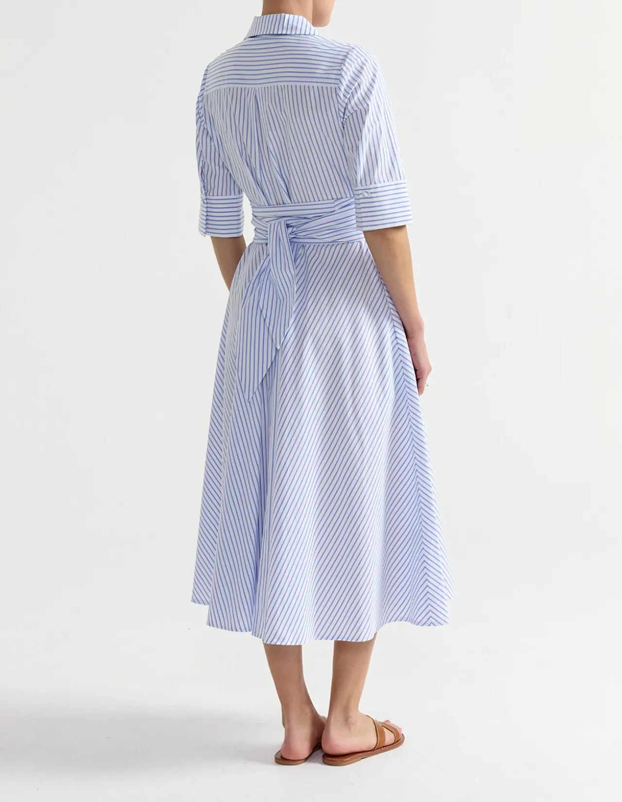 TIE FRONT SHIRT DRESS