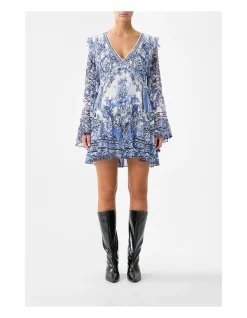 TIERED SWING MINI DRESS