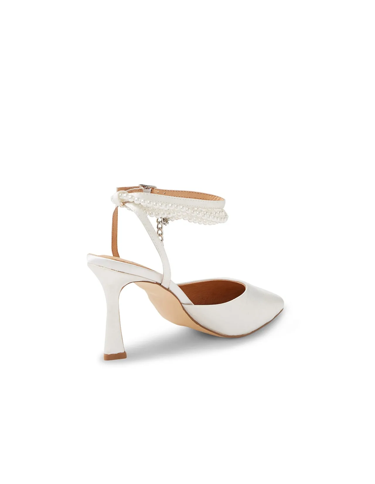 TIETHEKNOT Pearl Ankle Strap Heeled Pumps