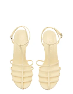 TILDAH STILETTO HEEL YELLOW LEATHER