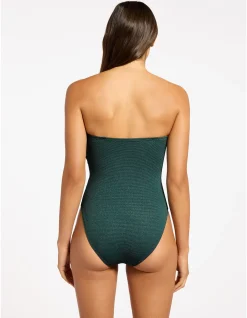 Tirari Nights Moulded Bandeau One Piece Swimsuit