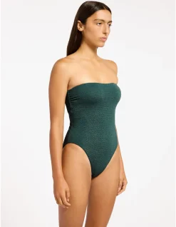 Tirari Nights Moulded Bandeau One Piece Swimsuit
