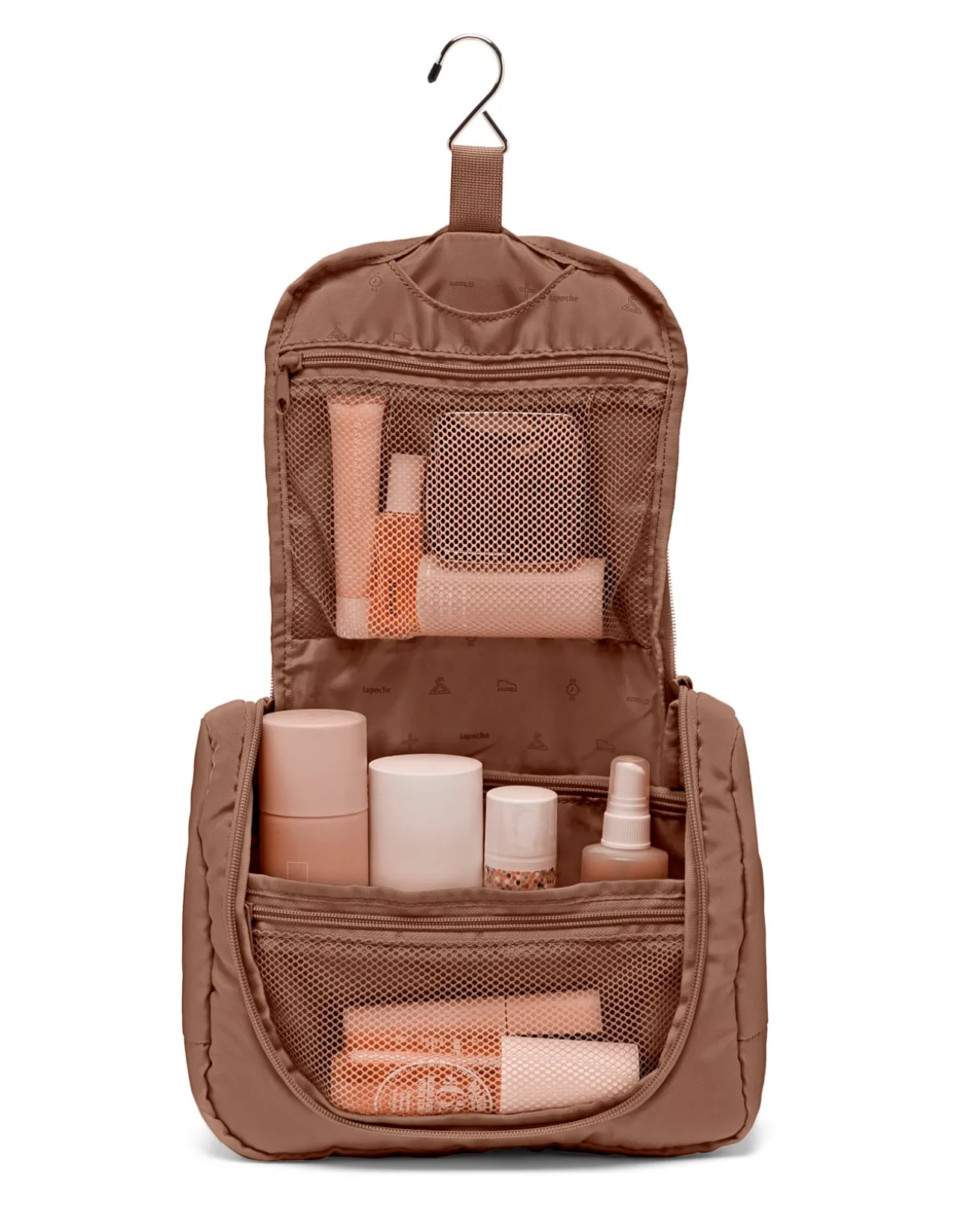 TOILETRY ORGANISER BAG MEDIUM MOCHA