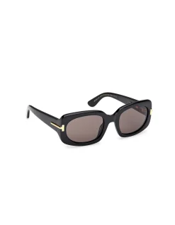 TOM FORD ICON FT1253-F - SHINY BLACK WOMEN'S SUNGLASSES
