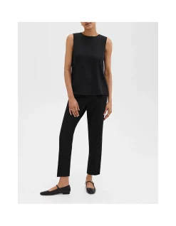 Treeca Pull-On Trousers in Admiral Crepe